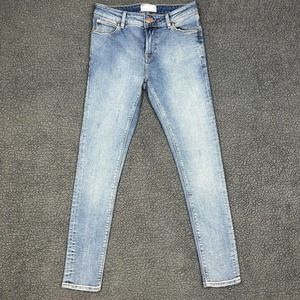 ASOS Design Pants Mens 29 Blue Light Wash Athletic Skinny Jeans 29X28 NWOT